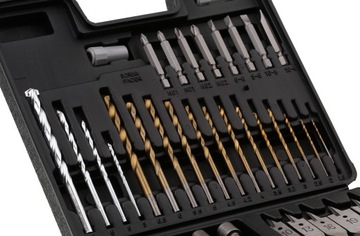 НАБОР СВЕРЛ И СВЕРЛ 57 ШТ. В КОРПУСЕ ДЛЯ БЕТОНА, МЕТАЛЛА, ДЕРЕВА