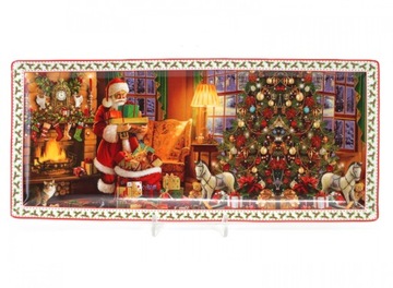 Тарелка Тарелка Тарелка Рождественский Санта-Клаус Рождественское украшение