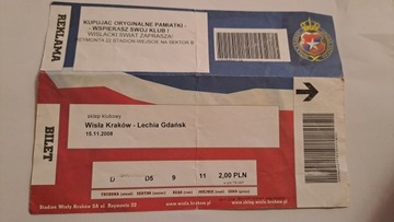 WISŁA KRAKÓW - LECHIA GDAŃSK 15-11-2008