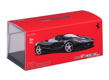 LaFerrari Aperta 1:43 Bburago SIGNATURE 18-36907 МОДЕЛЬ ЧЕРНОГО АВТОМОБИЛЯ