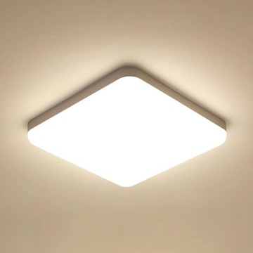 LAMPA SUFITOWA PLAFON LED KWADRAT NOWOCZESNY DO ŁAZIENEK 32W 4000K IP54