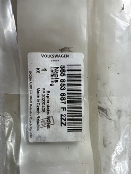 SKODA KODIAK 4X4 ZNAKY NÁPIS VÍKO KUFRU LOGO