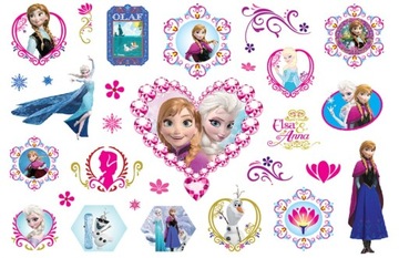 TATUAŻE DLA DZIECI ZMYWALNE KRAINA LODU ANNA ELSA