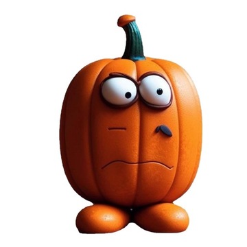 Halloweenowa statua dyni Dekoracja na Halloween Figurka z żywicy w stylu E