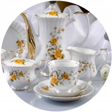 097 SERWIS KAWOWY 6/21 IWONA CHODZIEŻ PORCELANA