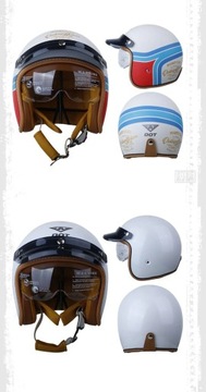 Ретро-сертифицированный DOT мотоциклетный шлем Four Seasons Vintage Casco Moto
