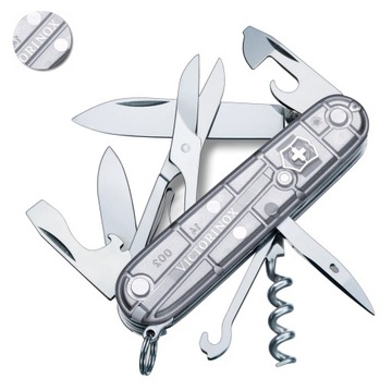 Victorinox 1.3703.T7, Карманный нож Climber, 91 мм, 14 функций, Silver Tech