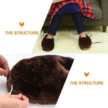 Обувь с подогревом Электрические грелки для ног Зимние тапочки