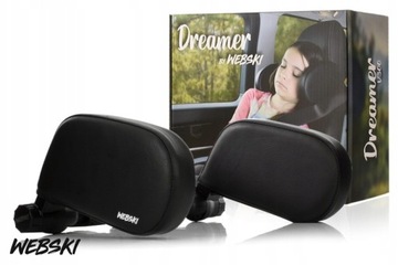 Подушка для подголовника для путешествий, установленная на подголовнике автомобиля