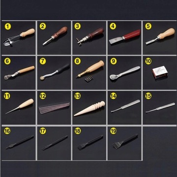 18 шт./компл. набор перфораторов для инструментов для рукоделия из кожи