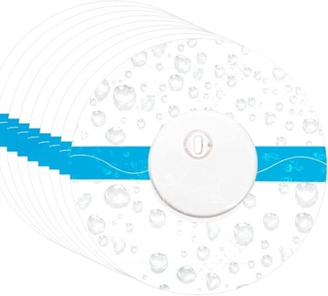 КРУГЛЫЕ ЗАЩИТНЫЕ НАШИВКИ ДЛЯ ДЫХАЮЩЕГО ДАТЧИКА, БЕЗОПАСНЫЕ ДЛЯ КОЖИ, 30 ШТ.