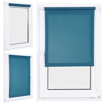 ROLETA ZACIEMNIAJĄCA 62X150 CM GŁADKA WEWNĘTRZNA Z PROWADNICAMI NA WYMIAR