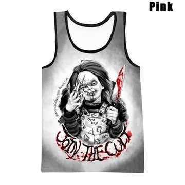 Koszulka bez rękawów 3D Print Anime Chucky Tank