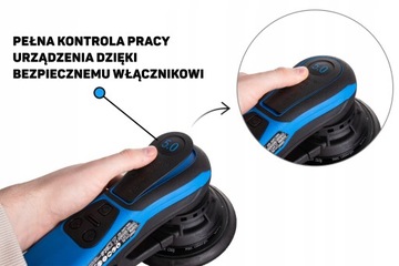 ЭКСЦЕНТРИЧЕСКАЯ ШЛИФОВАЛЬНАЯ МАШИНА GEKO, бесщеточная, 150 мм, 350 Вт, РЕГУЛИРОВКА 4000–1000