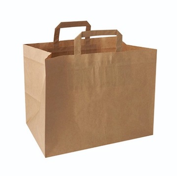 TORBY papierowe EKO kraft brąz 25x32x22cm 250szt