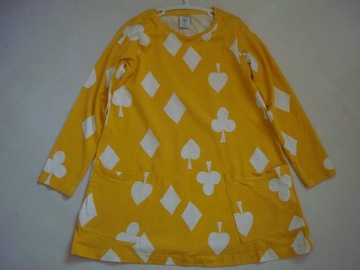 ЖЕЛТАЯ туника в форме ромба размер 122 LINDEX