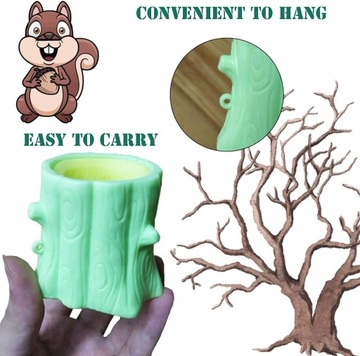 БЕЛКИ В ИГРУШКЕ ДЛЯ СЕНСОРНЫХ МАНИПУЛЯЦИЙ НА ДЕРЕВЕ