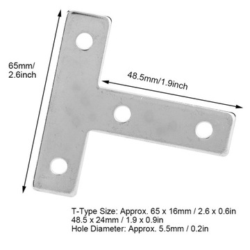 10 шт.. Алюминиевые профили Соединительная пластина Соединители