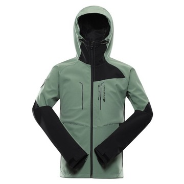 ALPINE PRO Kurtka trekkingowa męska softshell 8000 Esprit zielony r.XL