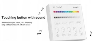 Mi.Light настенная 4-х полосная панель RGB+W FUTB3