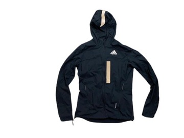 ADIDAS PRIMEBLUE RUNNING KURTKA WIATRÓWKA CZARNA ODBLASK XS