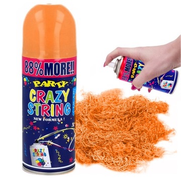 SERPENTYNA W SPRAYU URODZINY IMPREZĘ ZABAWE KONFETTI PARTY 250ml