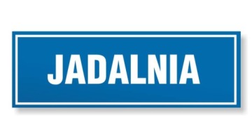 Naklejka samoprzylepna PCV - OPN-13 - JADALNIA