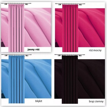 МАТОВЫЕ ГОТОВЫЕ ШТОРЫ 140х240см ЛЕНТА ЛЯГУШКА