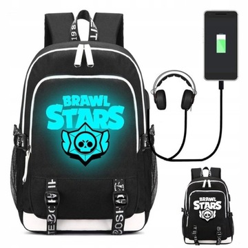Plecaki Szkolne Stars Leon Spike Backpack NOWA USB