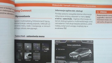 SEAT ARONA 2017-2021 польская инструкция, красочная, оригинал, 2019 г.