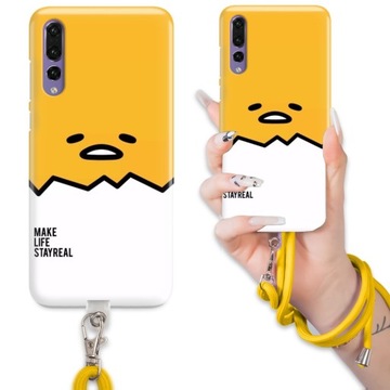 Etui QUICK do HUAWEI P20 PRO Żółty Sznurek Jajko GUDETAMA Kawaii Mix Wzorów