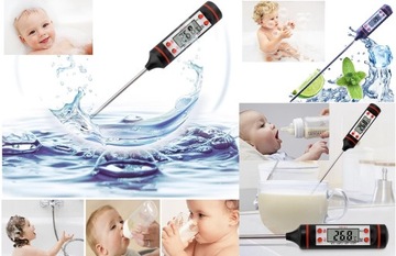 КУХОННЫЙ ЦИФРОВОЙ ТЕРМОМЕТР С ПИЩЕВЫМ ЗОНДОМ ДЛЯ МЯСА НА ГРИЛЕ