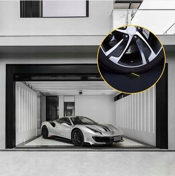 Порог прокладки гаража для гаражной двери Высокая видимость 12,5x88 см 3 м