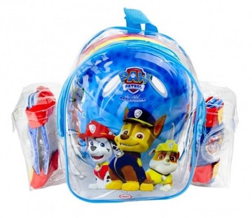 НАБОР PAW PATROL ШЛЕМ С 4 ЗАЩИТАМИ ВЕЛОСИПЕДНЫЙ РЮКЗАК