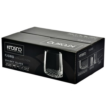 Бокалы для виски Krosno Fjord 300мл 6 шт.