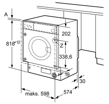 Встраиваемая стиральная машина Bosch WIW28542EU.