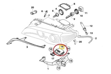 D2S BALLAST HID MERCEDES A-CLASS W169 C-CLASS W203 C-COUPE CL203 CL C215