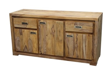 Komoda Drewniana Szafka Palisander Naturalna BROWN