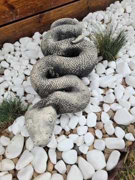 figurka ogrodowa wąż gipsowy żmija figurki gipsowe ozdoba do ogrodu TANIO