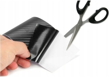 Taśma ochronna Carbon na progi samochodu 5m 10cm Głębokie tłoczenia 5D Foli