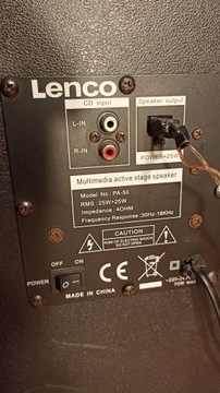 Активные колонки для караоке LENCO PA-50