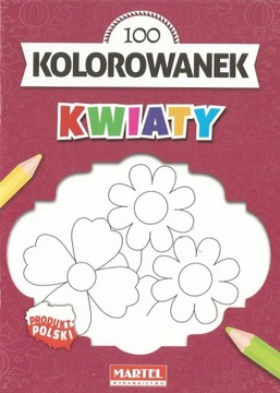 KOLOROWANKI A5 - 8 obrazków - Kwiaty