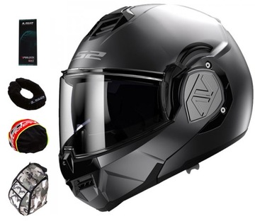 KASK MOTOCYKLOWY SZCZĘKOWY LS2 FF906 ADVANT MAT L