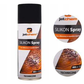 Silikon w sprayu smar do uszczelek 400 ml JETCHEM