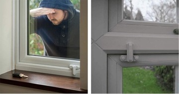 МЕТАЛЛИЧЕСКАЯ ЗАЩИТА ДЛЯ ОКОН ДВЕРИ ЗАМОК ДЛЯ ОКОННЫХ ДВЕРНЫХ РУЧОК 2 ШТ.