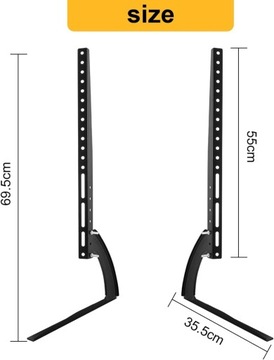 Ножки кронштейна подставки Основание подставки для телевизора Монитор 37–75 дюймов