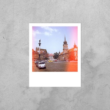 Kartka pocztowa: Kraków Warszawa Pole Polaroid Lue