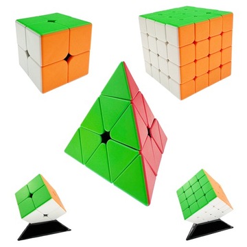 KOSTKA MoYu ZESTAW 2x2 4x4 Piramida ORYGINALNA