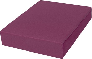 PRZEŚCIERADŁO JERSEY 60x120 Z GUMKĄ POLSKIE BORDO
