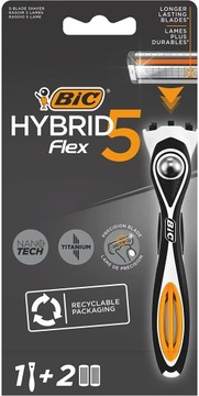 БРИТВА BIC HYBRID 5 FLEX + 2 КАРТРИДЖА